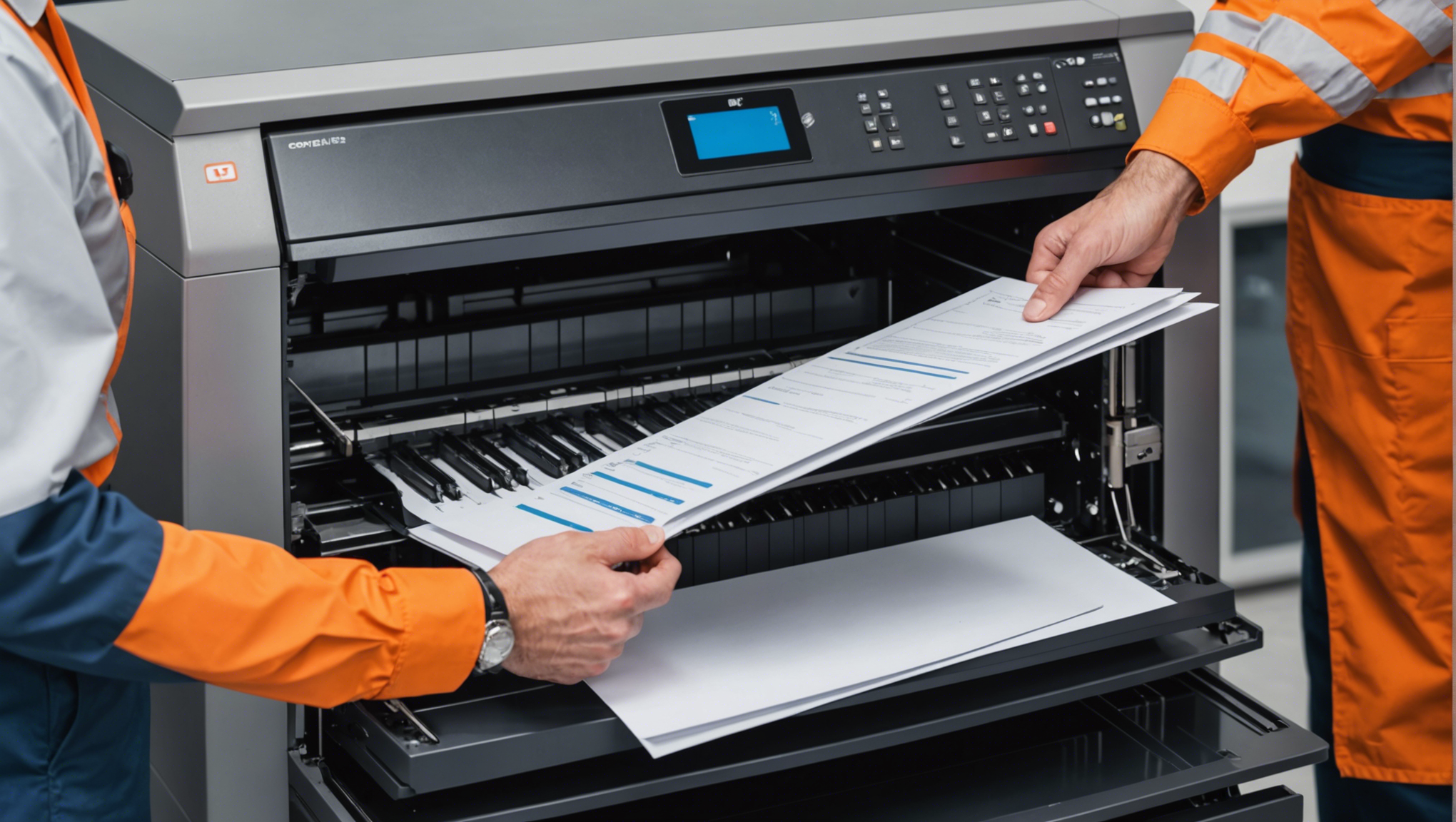 découvrez notre gamme d'imprimantes professionnelles à prix abordables et profitez de contrats de maintenance avantageux.