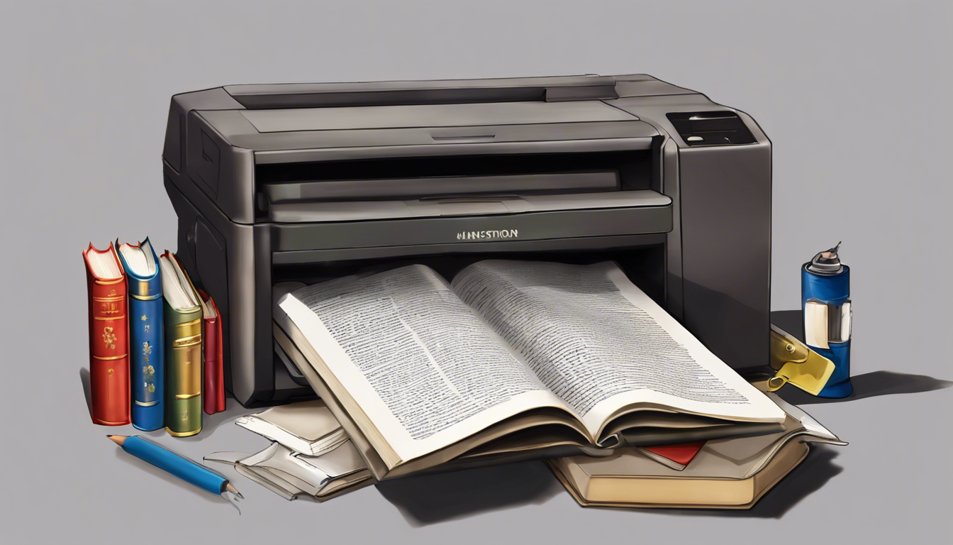 découvrez le nom de l'imprimante révolutionnaire capable d'imprimer des livres en un clin d'œil.